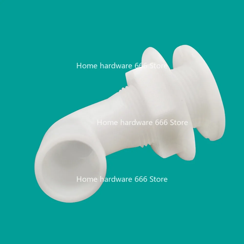 النايلون الأبيض 90 درجة نزح استنزاف البلاستيك منفذ حقن المياه مكافحة الشيخوخة ملحقات مدخل المياه البحرية