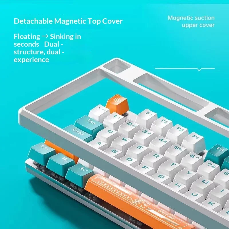 AULA F2088Pro Mechanical Keyboard And Mouse Set Wired 108 Keys Side Printed Keycaps E Sports Gaming For Desktop Computer Office view 3