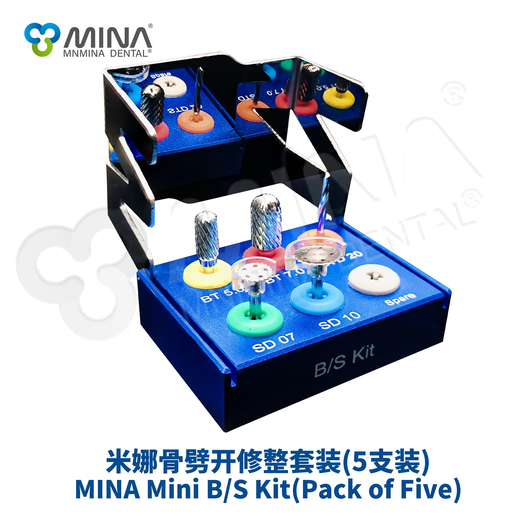 Mina Oral Implant Kit Mini Bone Split Trimmer Kit Stainless Steel
