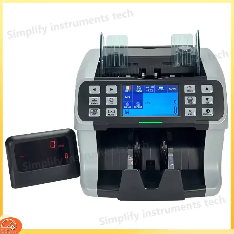 Latest Touch Screen Money Counter with Dual CIS Technology for Fast Bill Counting Sorting and Fake Note Detection