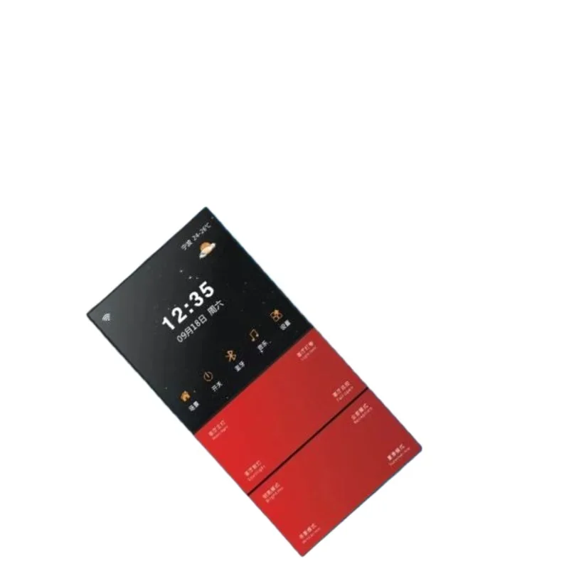 

Central control gateway 4.0 inch + eight-button multi-function panel smart home device