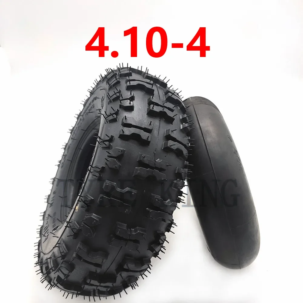 4.10/3.50-4 4.10-4 3.50-4 10 Inch Inner Outer Tire Tyre Tube For Electric Gas Scooter Wheel  ATV Quad Go Kart 47cc 49cc Chunky