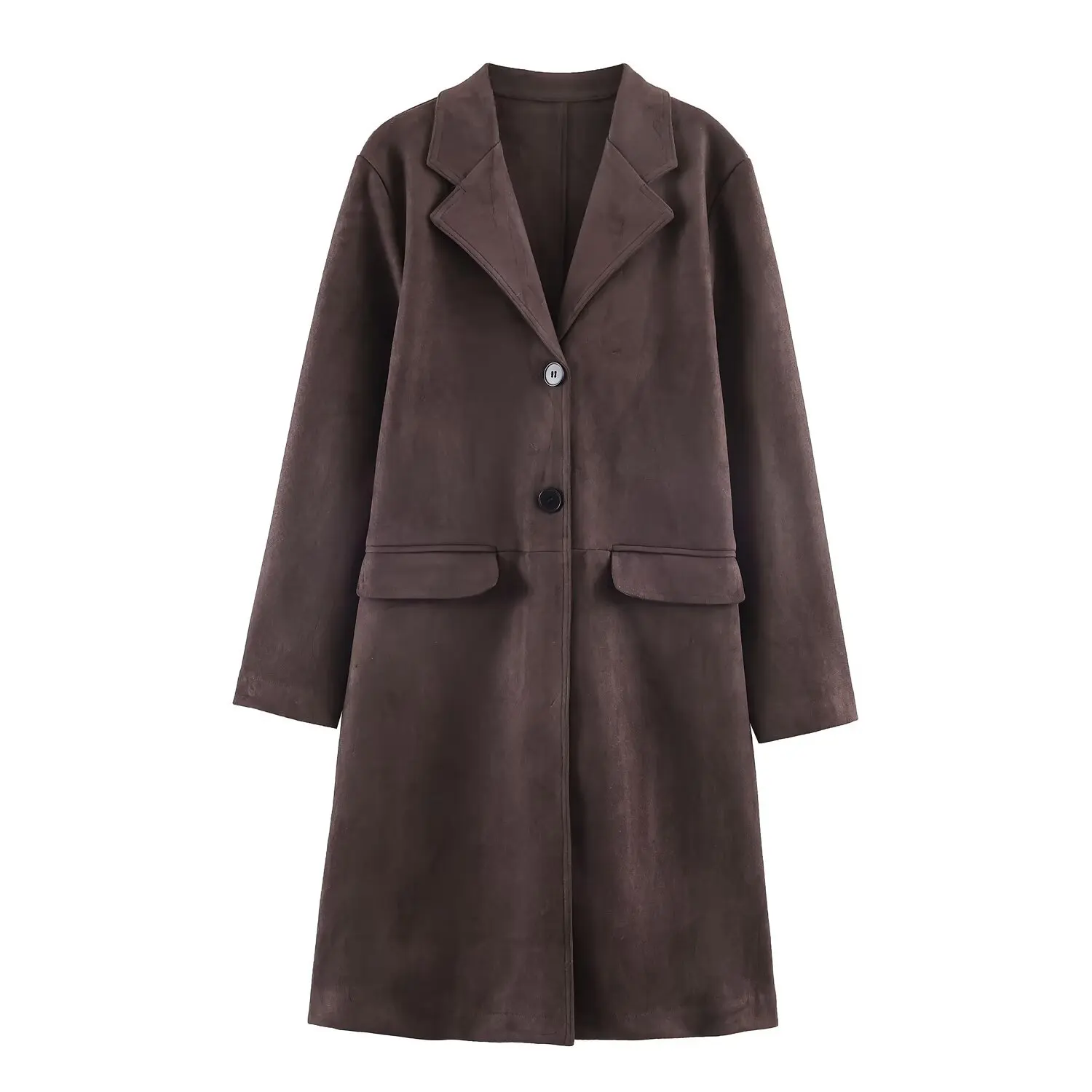 

Women's Fashionable Suede Effect Coat 3M4K