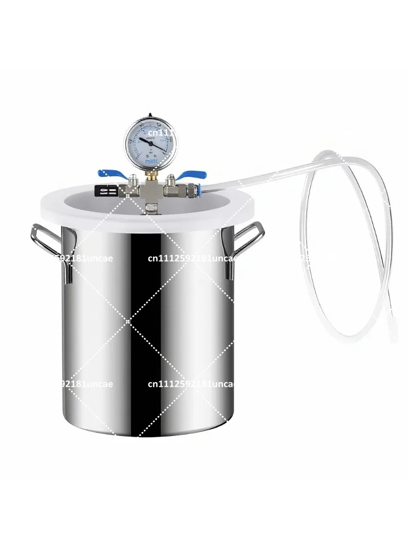 Stainless Steel Degassing Chamber Vacuum Defoaming Barrel for AB Adhesive 6/12/21/50L 2/3/6/13 Bucket Lid