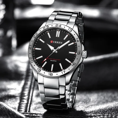 Imagen 2 del producto CURREN 8452 Relojes ultrafinos de moda para hombres Reloj de cuarzo de acero inoxidable de negocios simple para hombres Reloj casual Reloj de pulsera para hombres