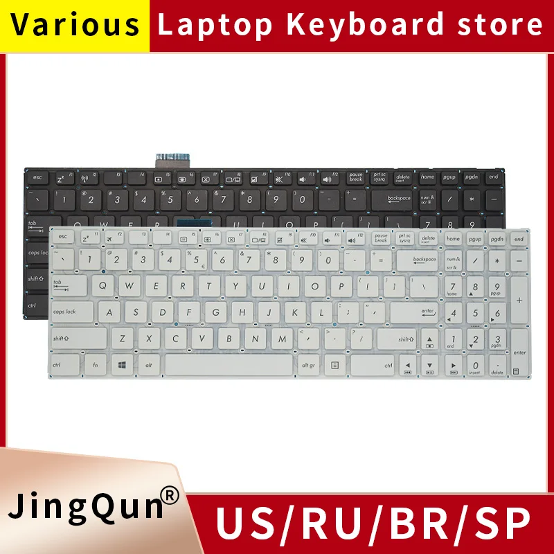 

New Original US Russian Laptop Keyboard For ASUS E502 E502M E502MA E502S E502SA E502N E502NA Notebook Keyboard Replacement