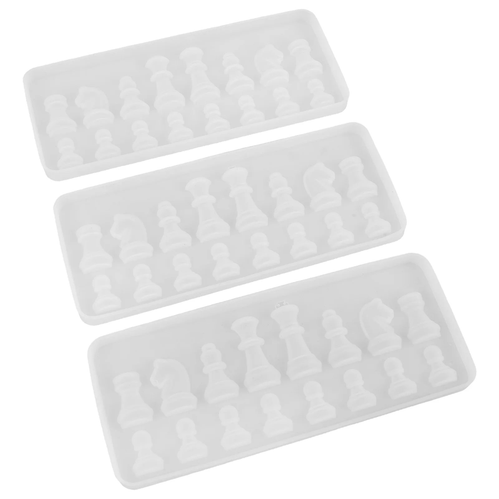 

3 Pcs Chess Mold Clay Molds Chinese Pendant Supplies ing Casting Silicone Mould Jewelry Silica Gel for Resin Craft