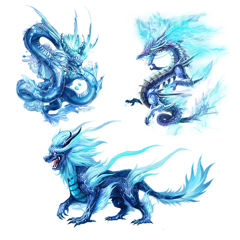 

Interesting Blue Dragon Car Sticker Camper Body Window Laptop Home Wall PVC Vinyl Decals Car Styling Car Decoration