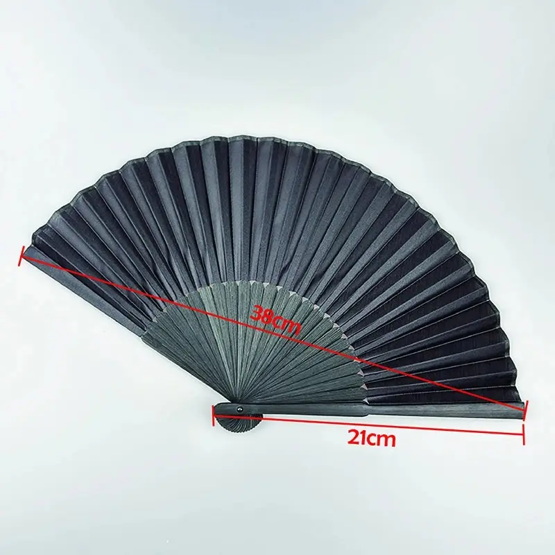 Style chinois noir Vintage main ventilateur pliant fans danse mariage fête faveur chinois