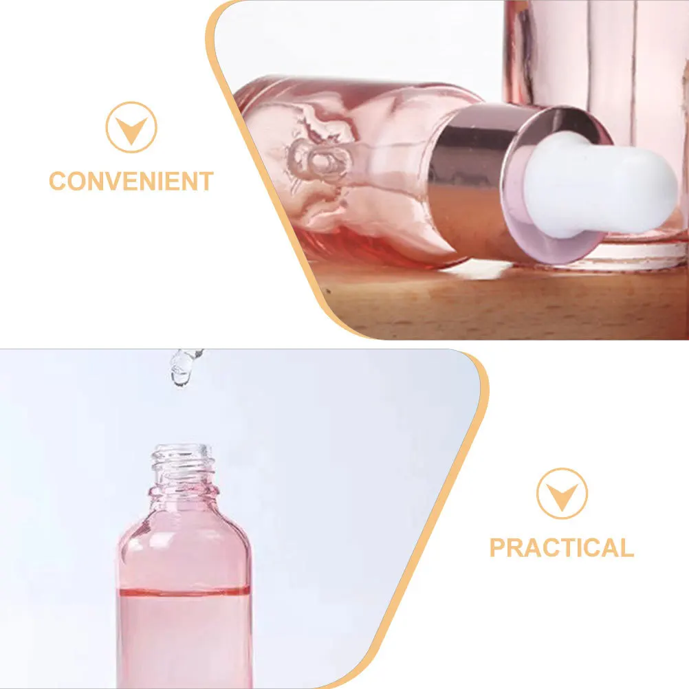 

4Pcs Essential Oil Dropper Bottles Glass Clear Portable Leakproof Reusable Small Travel Bottles for DIY Aromatherapy Cosmetics