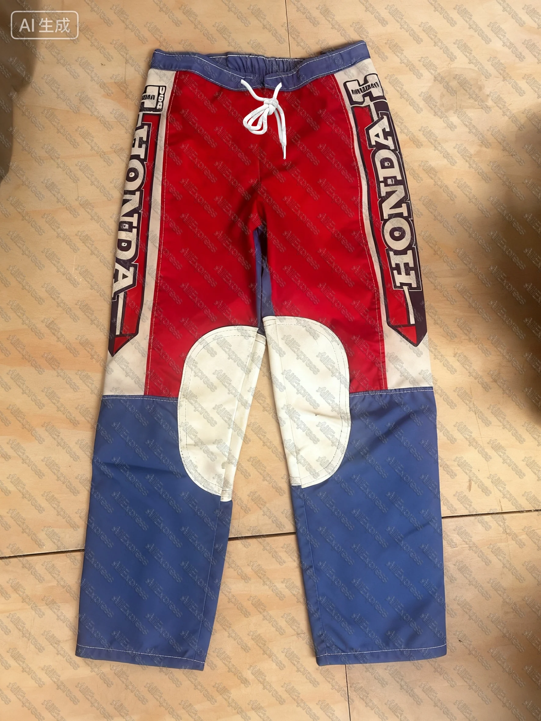 

Vintage Honda Hallman USA Racing Pants Riding Dirt Bike Pant Motorcycle Racing Light Wear Autumn/Summer Outdoor Long Pants