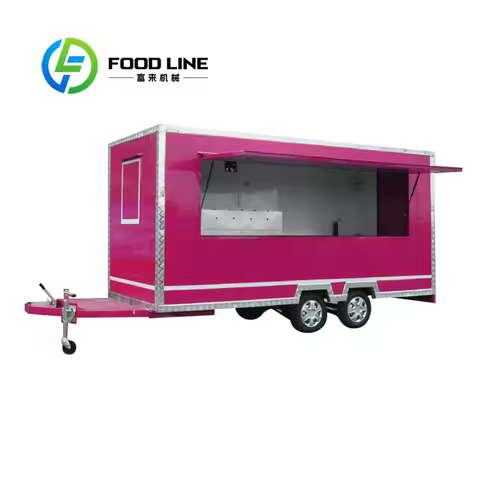 Buy New Mobile Food Truck Van Fully Equipped Foodtruck Fast Food Cart Coffee Ice Cream Mobile Kitchen Food Truck for Sell