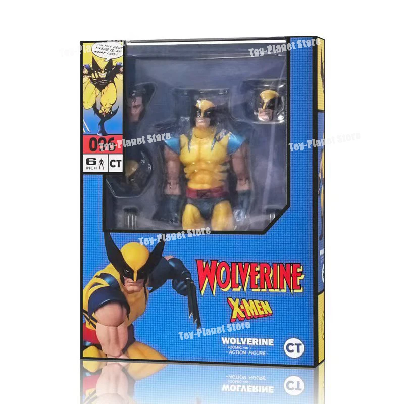 In Stock Ct Toys Wolverine Mafex 138 Figure Brown Comic X-Men Anime Action Figure Figurine Model Statue Customized Gifts Toys