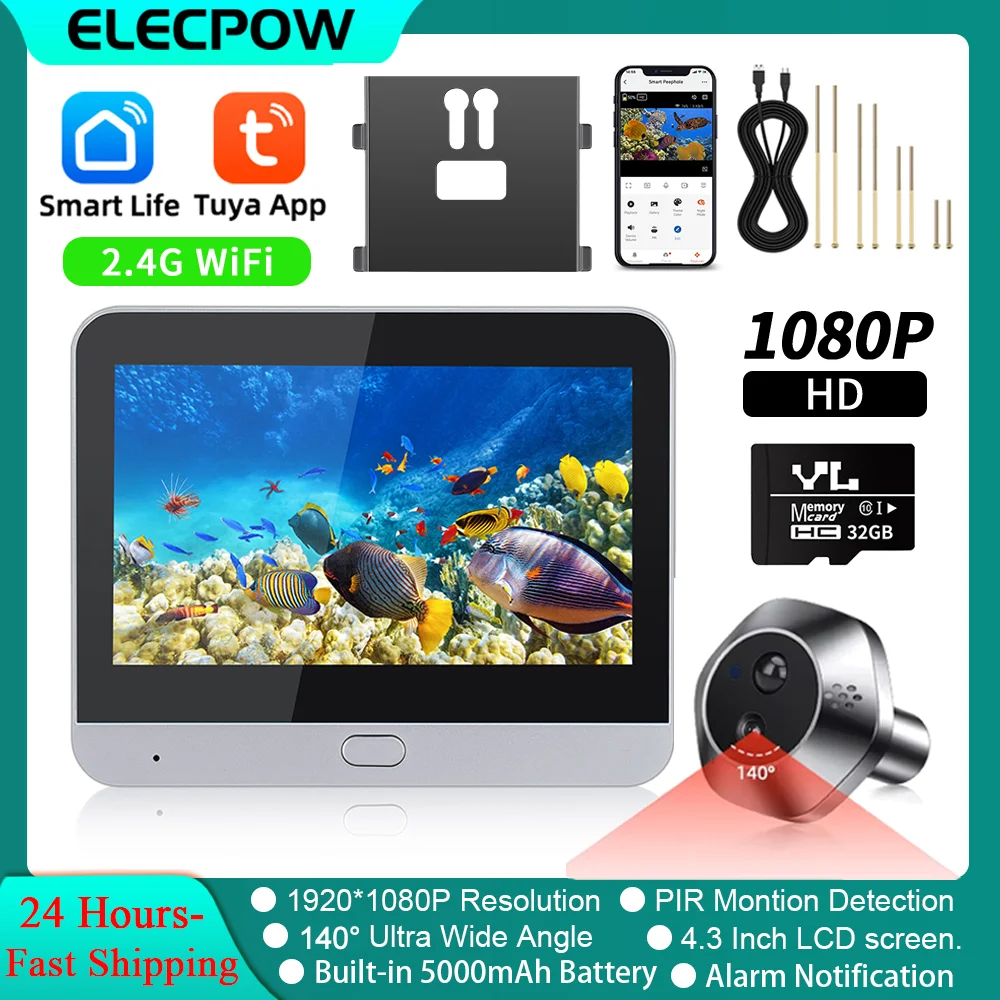 Elecpow цифровые дверные глазки