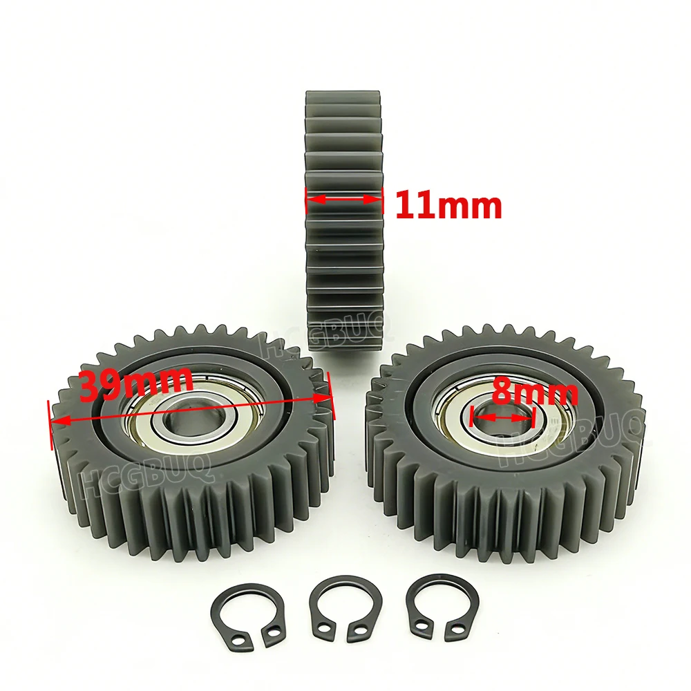 39x11mm E-Bike Gear 37T Planetary Gears with 608Z Bearings for Folding Bicycle 250W 350W Electric Bicycle Hub Motor Nylon Gears