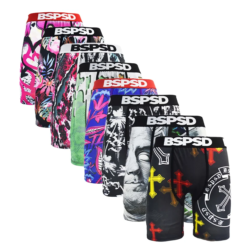 Herren Boxershorts aus Polyester, Atmungsaktive Unterwäsche, Hochelastische Schnelltrocknende Boxershorts S-2XL
