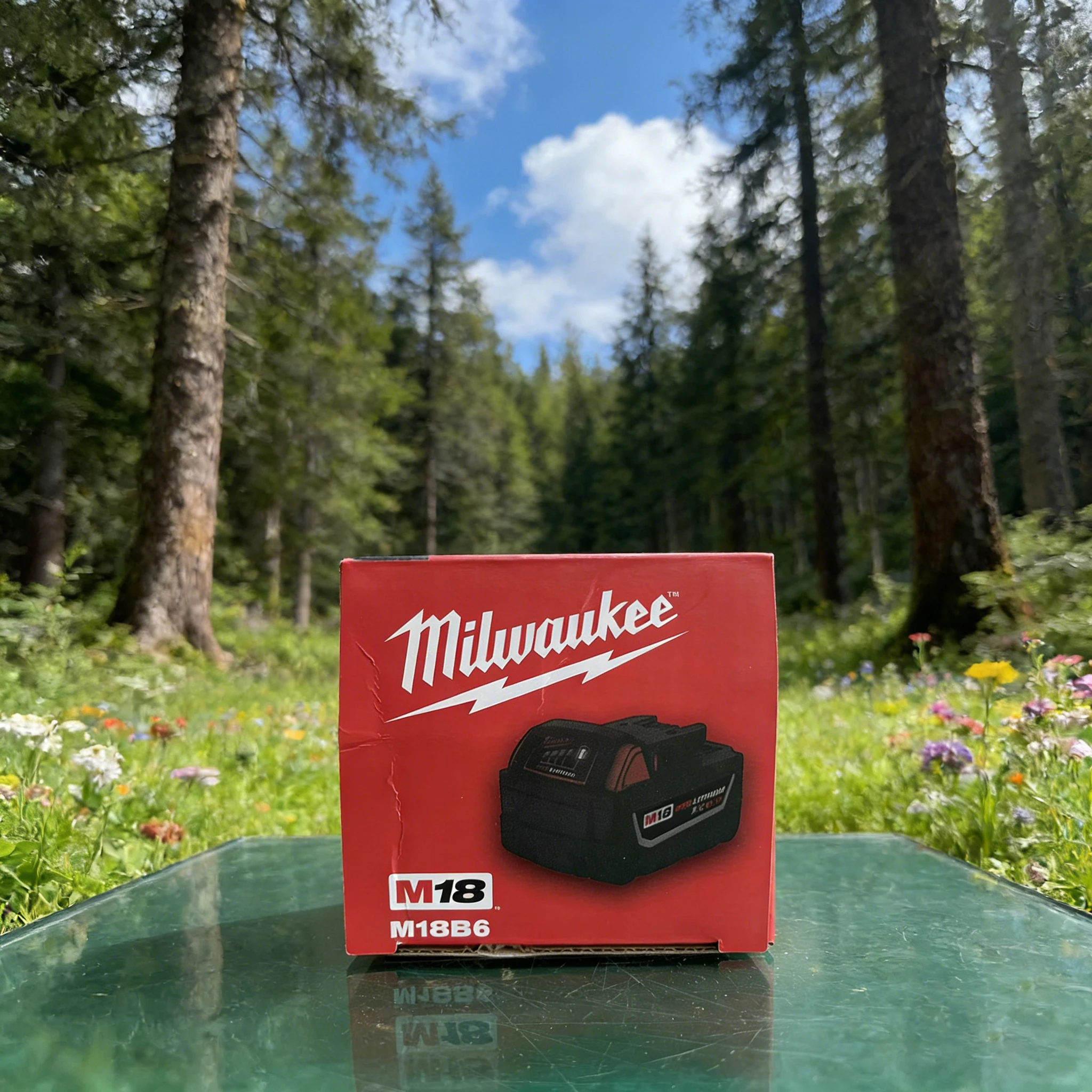 

[1/2/3/4 Pack] 6.0Ah 18V Battery Replacement for M18 48-11-1850 48-11-1880, High Output Upgraded Lithium Battery Pack