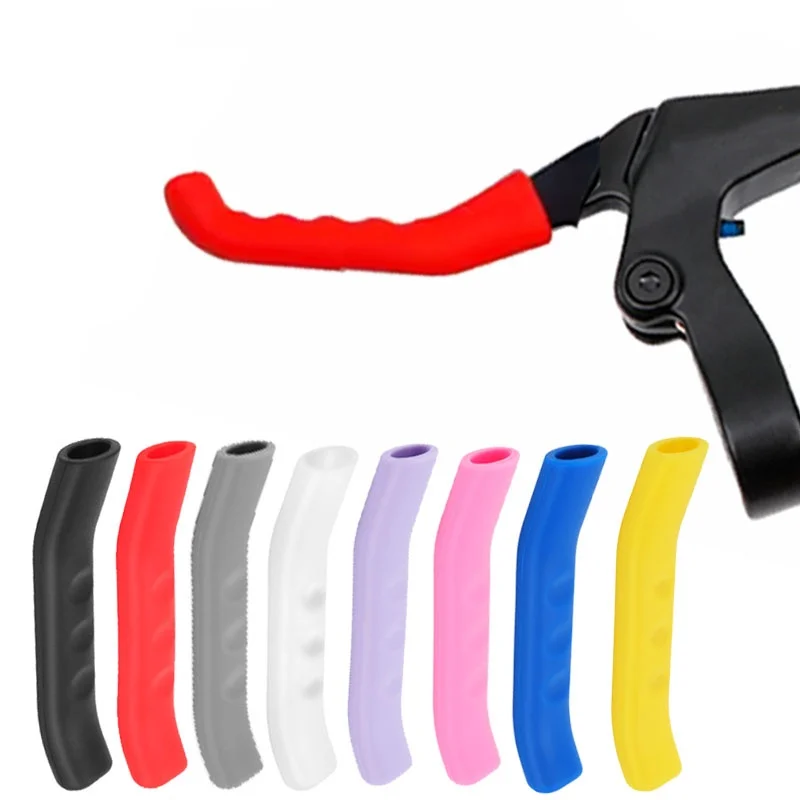 Bremshebelgriff-Schutz in Lila, Rot, Blau, Grün, Pink, Silikonüberzug für MTB, BMX, Roller, Fahrradhebel, Fahrradzubehör