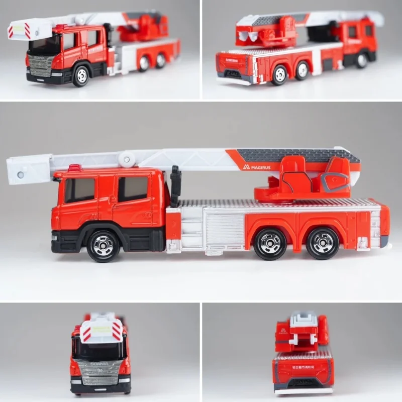TOMY TOMICA-modelo de coche de aleación de simulación, escalera, motor de bomberos, vehículo de comando de rescate, juguetes para niños, Boutique en caja, regalos coleccionables