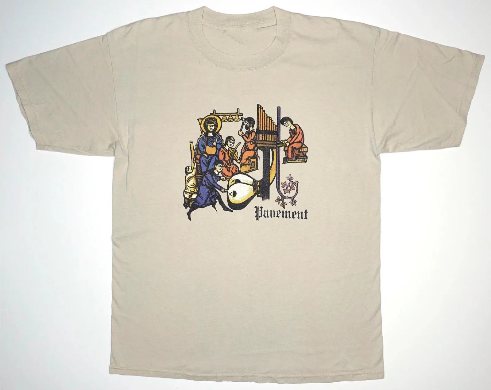VTG Pavement Band Monk Band 90's Tour Cotton White T Shirt S-5XL EN693