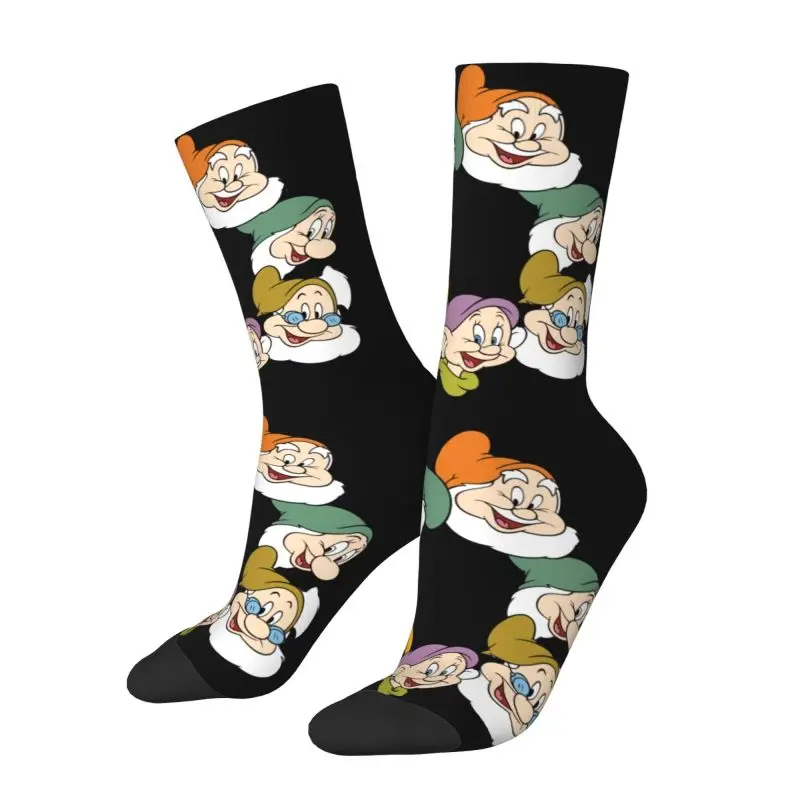 Custom Snow White And The Seven Dwarfs Dress Socks Mens Womens Warm Fashion Crew Socks