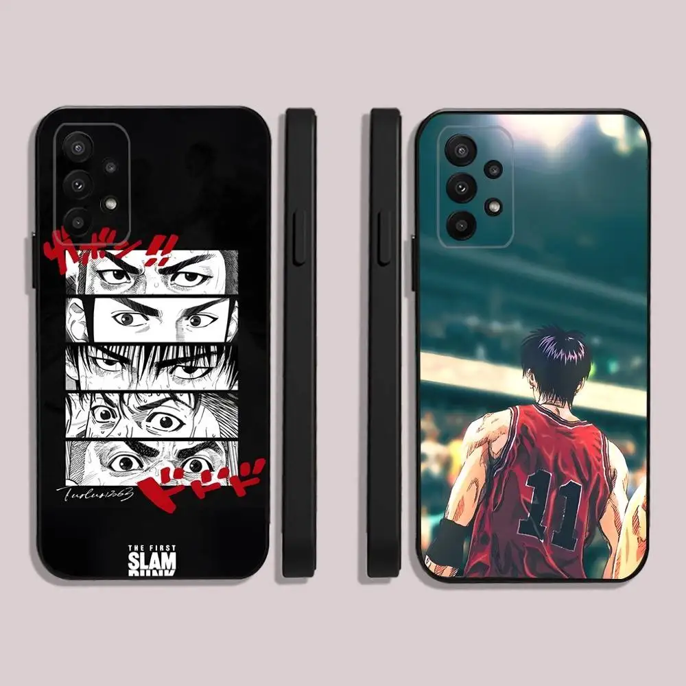 

Anime S-SLAM D-DUNK Basketball Phone Case For Samsung S25,23,22,30,24,10,9,Ultra,Plus,Lite,FE,5G Black Soft Case