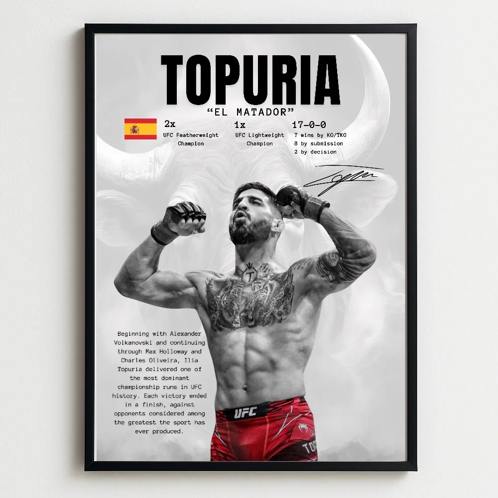 Ufc Boxing Fighting Enthusiasts Inspirational Gym High Quality Canvas Painting Wall Art Poster Picture Home Decor Mural Cuadros