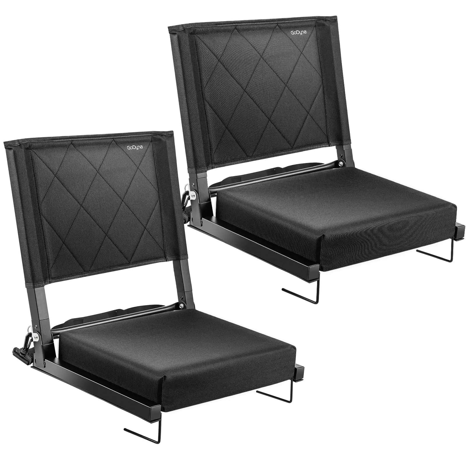 Stadium Seats with Adjustable Back Support Portable Bleacher Seats with Ultra Padded and Shoulder Strap for Sports Events