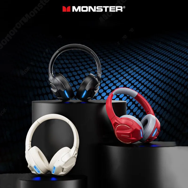 Choice Monster XKH03 Bluetooth 5.3 Wireless Gaming Headset Long Range Noise Canceling Headphones HIFI Stereo Music Earbuds