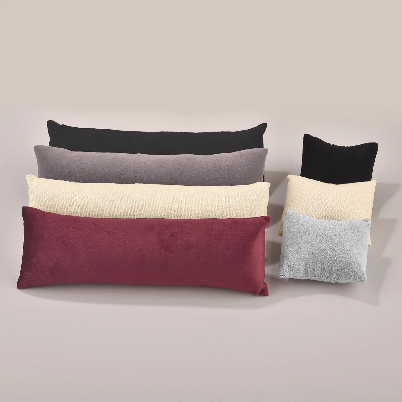 Durable Velvet Jewelry Display Pillow Stand Square Rectangle Shape Jewelry Bracelet Watch Bracelet Organizer Wristwatch Holder