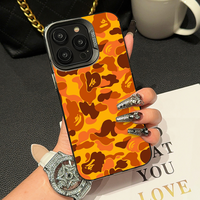 Unique B-B-BapeEs Camo Phone Case IMD Color Silver Shell For IPhone 16 15 14 13 12 11 Pro Max Plus
