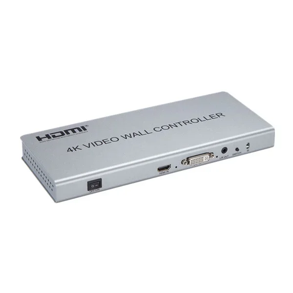 Splicing HDMI 2x2 4 ports Video Wall Screen Controller / Scaler HDMI/DVI Input Support RS232 port speaker amplifier