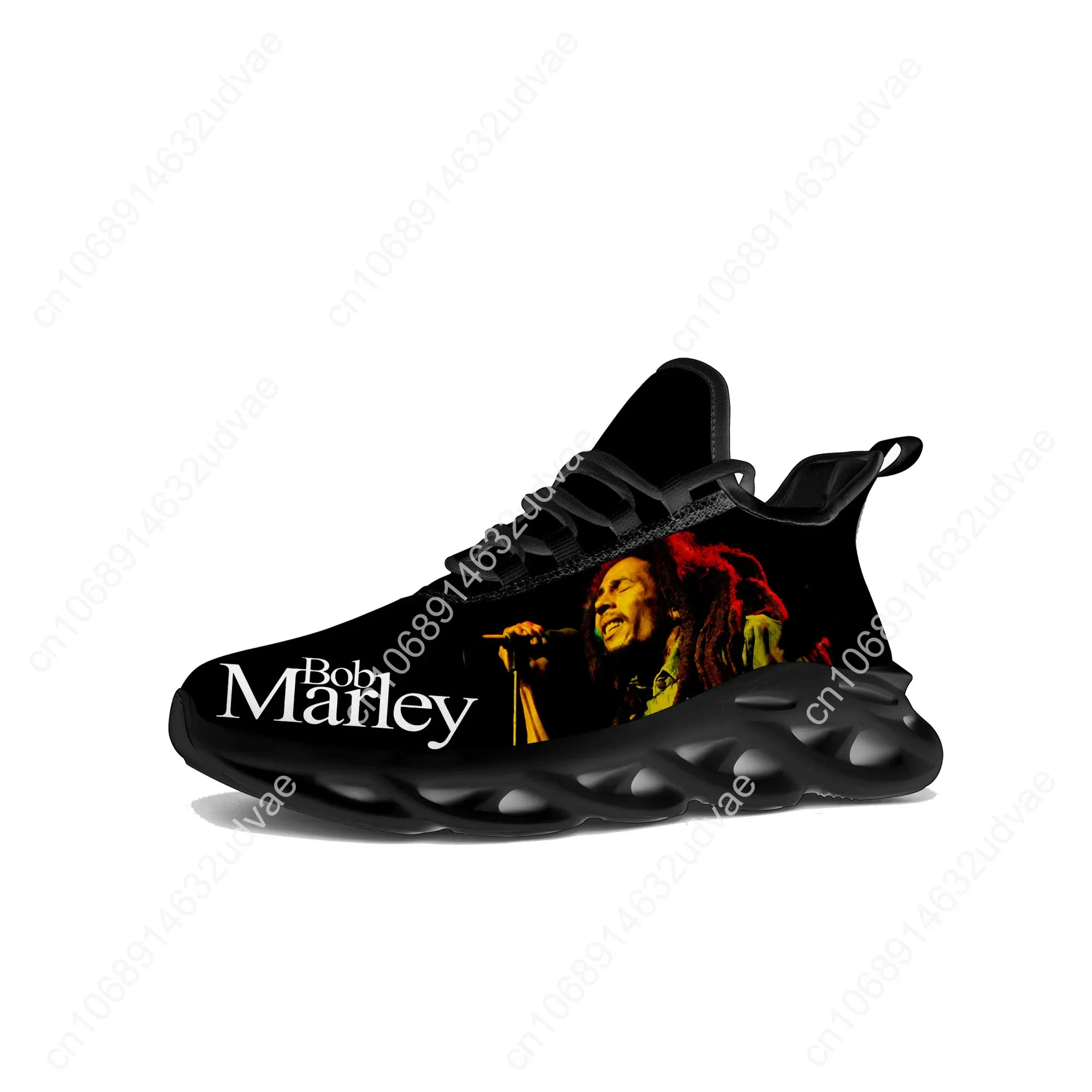 Reggae Rock Music Star Bob Marley Flats Sneakers Mens Womens Sports Running Shoe Sneaker Lace Up Mesh Footwear Tailor-made Shoe