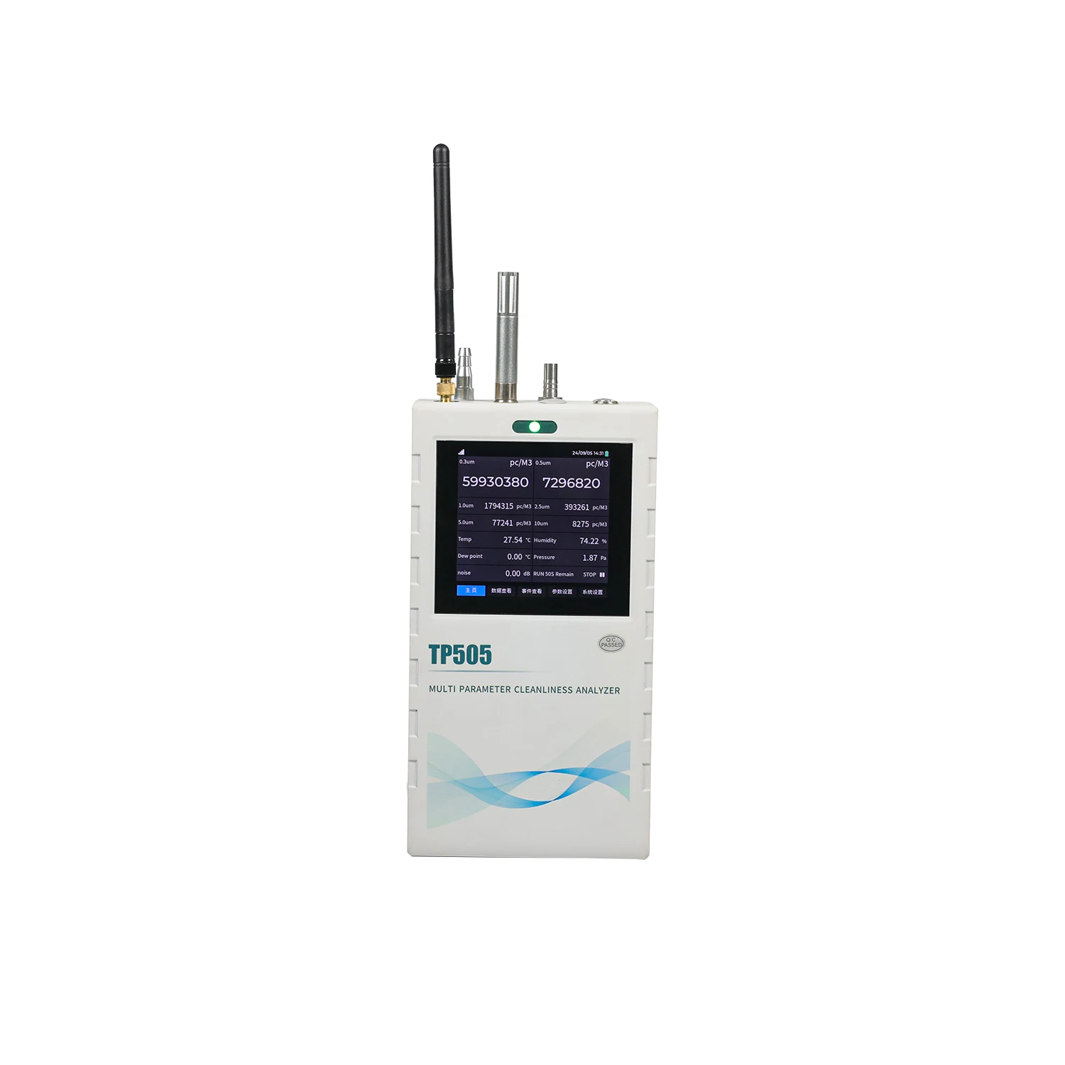

2.83L Dust Particle Counter Laser Particle Counters Wireless air Quality Monitor 4G Dust Particulate Analyzers