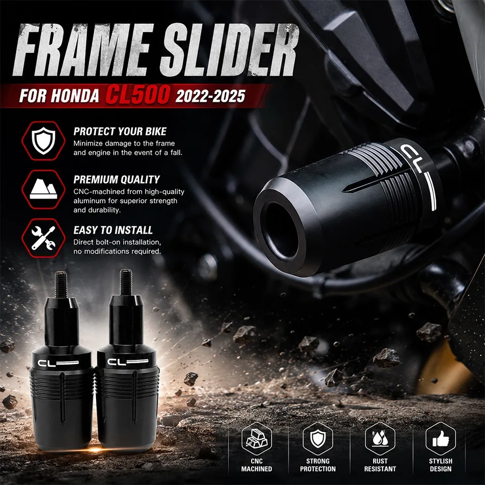 

Motorcycle Falling Protection Parts Frame Sliders Fairing Guard Anti Crash Protector Pad For HONDA CL500 2022 2023 Motorbike