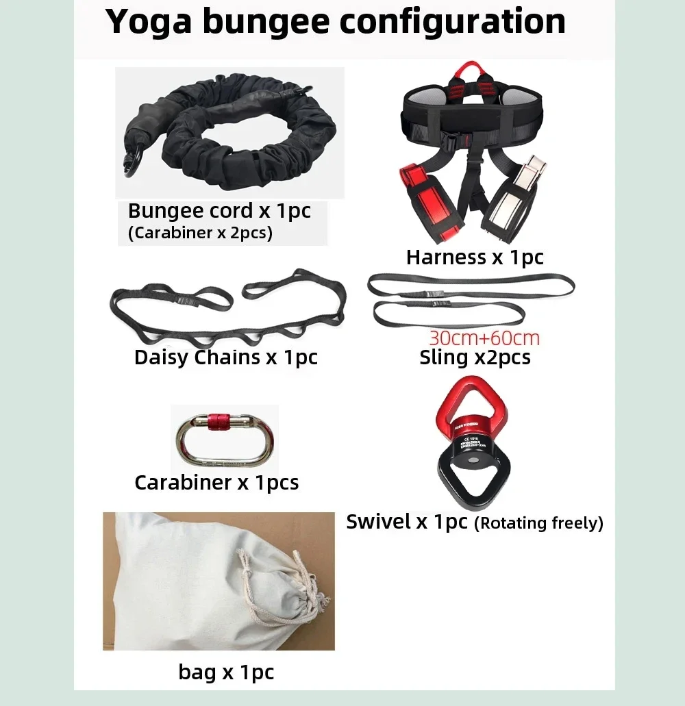 Heavy Bungee Fitness Kit Resistance Belt for Home Gym Yoga Rope Gravity Bungee Training Pro Tool for Home Gym Studio