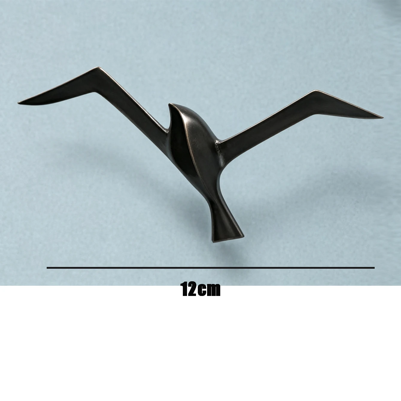 Luxury Pure Copper Seagull Statue Wall Hanging Metal Bird Sculpture Ornament Retro Office Cafe Wall Decoration Home Decor Gift