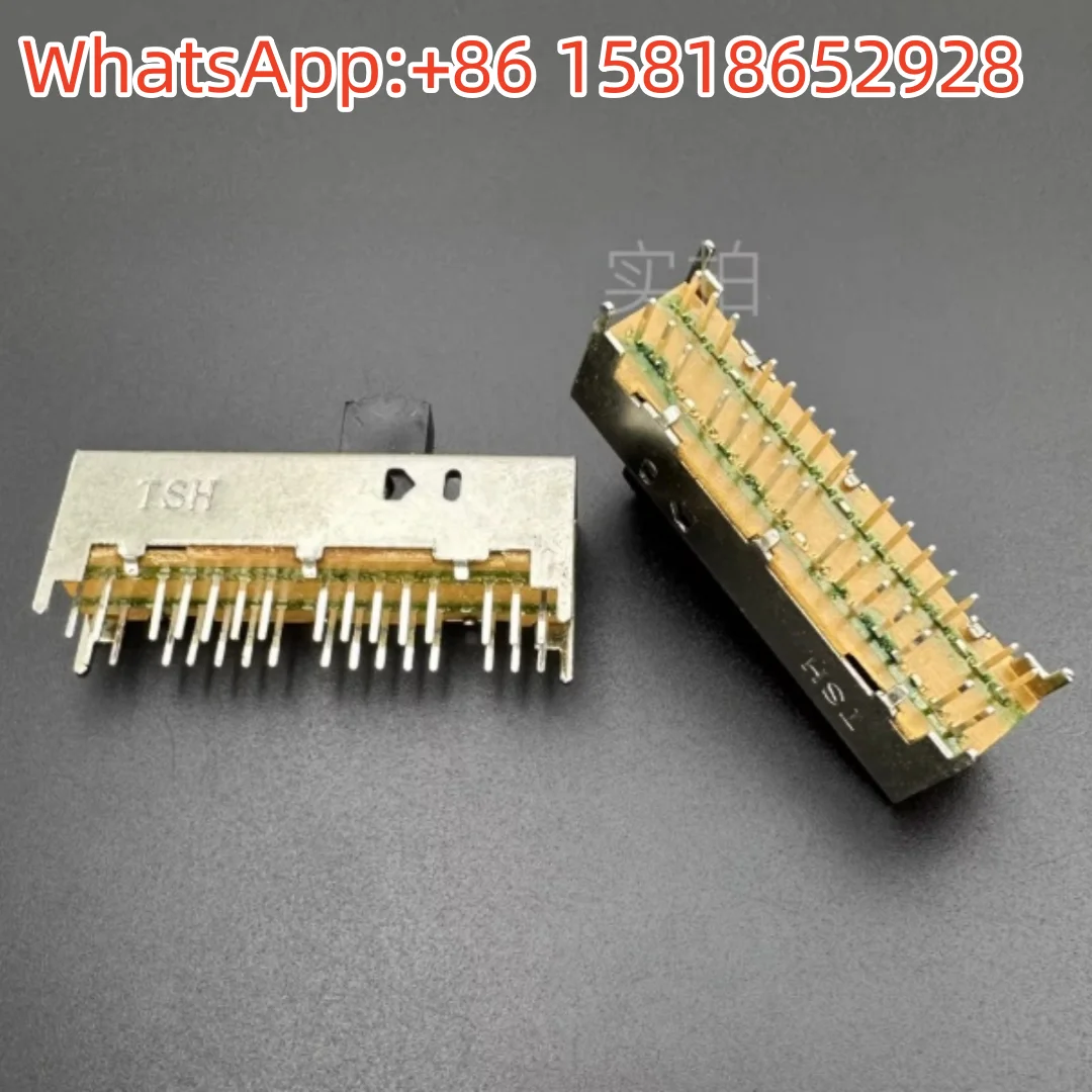 

5pcs TSH SS64D01G8 Sliding Toggle Switching Power Supply Push Double Row 30 Pins 4 Gear Push Shank 8mm Height