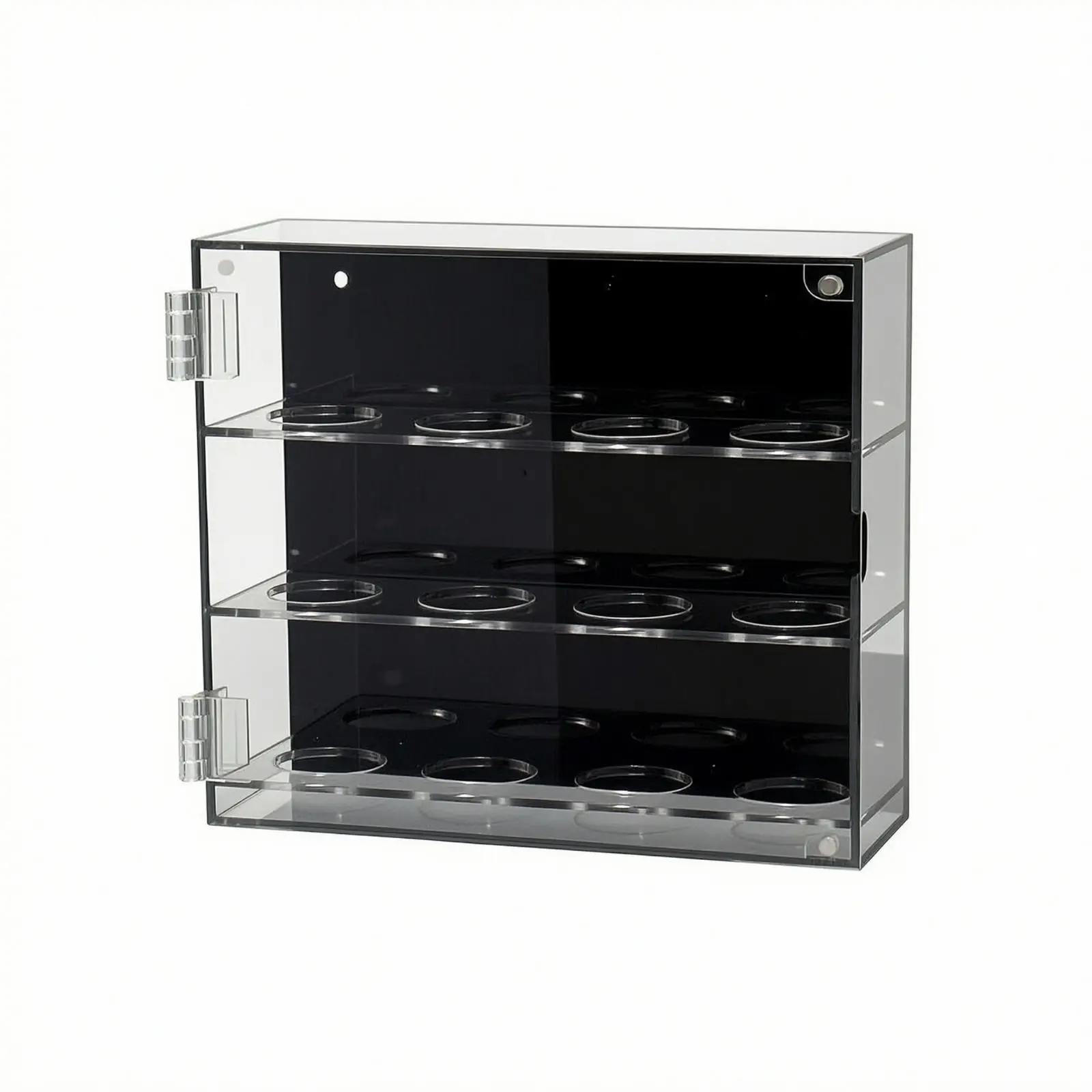 Transparent Golf Ball Display Box for 12 Balls Acrylic Collector Case Dustproof Showcase