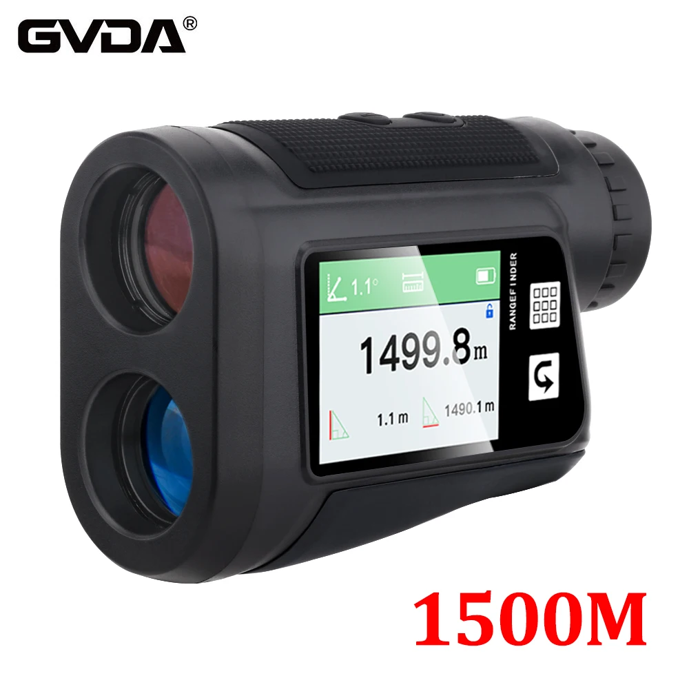 Gvda-telescópio Rangefinder Laser Medidor de Distância para Caça Golf Laser Range Finder Medida de Inclinação 600m 800m 1000m 1500m