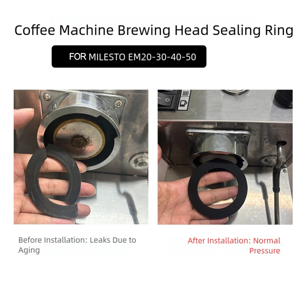 Silicone Brewing Head Gasket Seal Ring for MILESTO EM20 30 40 50 Coffee Machine 1 or 2 PCS Part to Maintain Machine Performance