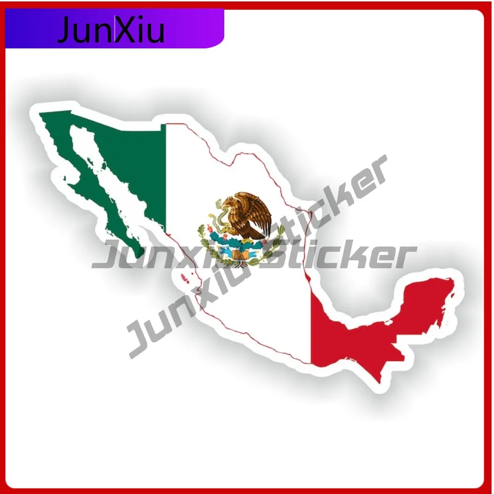 

Mexico National Emblem Map Shape And Outline Vinyl Waterproof Decals Custom Decals Car Decoration Accessories For Suv Window Cov