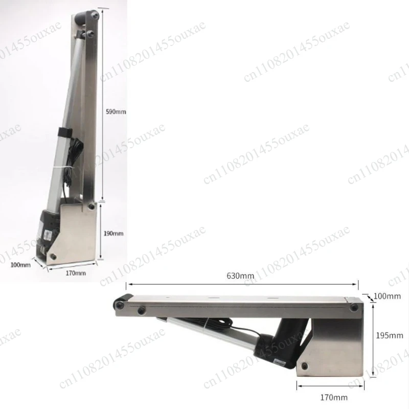 Heavy‑Duty Remote Control Electric Linear Actuator Automatic Hidden Door Basement Hatch Skylight Opener Lift Support Arm - view 3