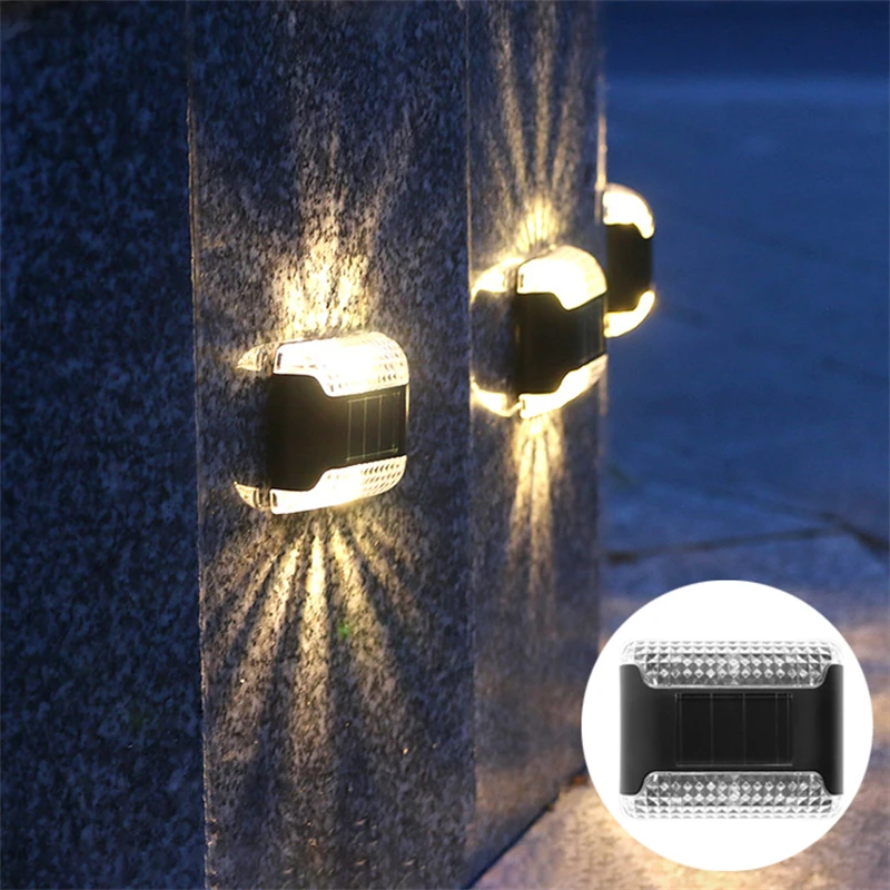 

4PCs Solar Wall Light Waterproof Garden Solar LED Light for Outdoor Lighting Street Lamp Home Balcony Porch Yard Decoration