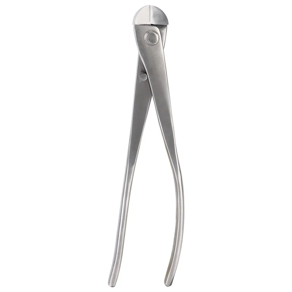 Durable Alloy Steel Pruning Shears Concave Edge Silver Branch Cutter Ergonomic Handle Round Edge Wire Cutter Plant Care