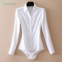 2023 Elegant Long Sleeve Bodysuits Women Fashion Rompers Office Lady Blouses Shirts Business Work Tops Monos Mujer Body Femme