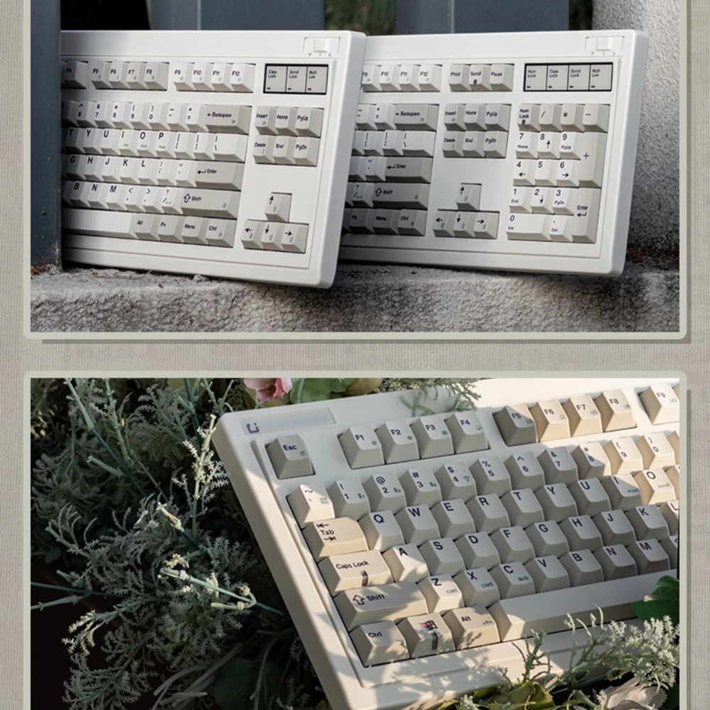 FL・ESPORTS Tri-mode Mechanical Silent Keyboard 85% Cherry Profile with RGB Hot Swappable PBT Material for Gaming and Office Use