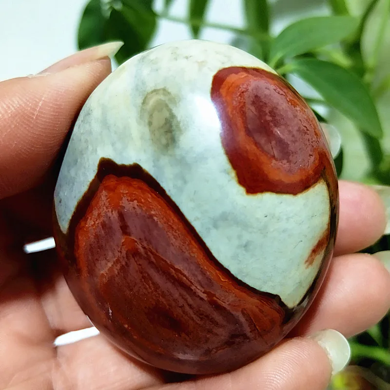 Natural Pretty Ocean Stone Palm Feng Shui Home Witchcraft Spiritual Meditation Reiki Energy Crystals