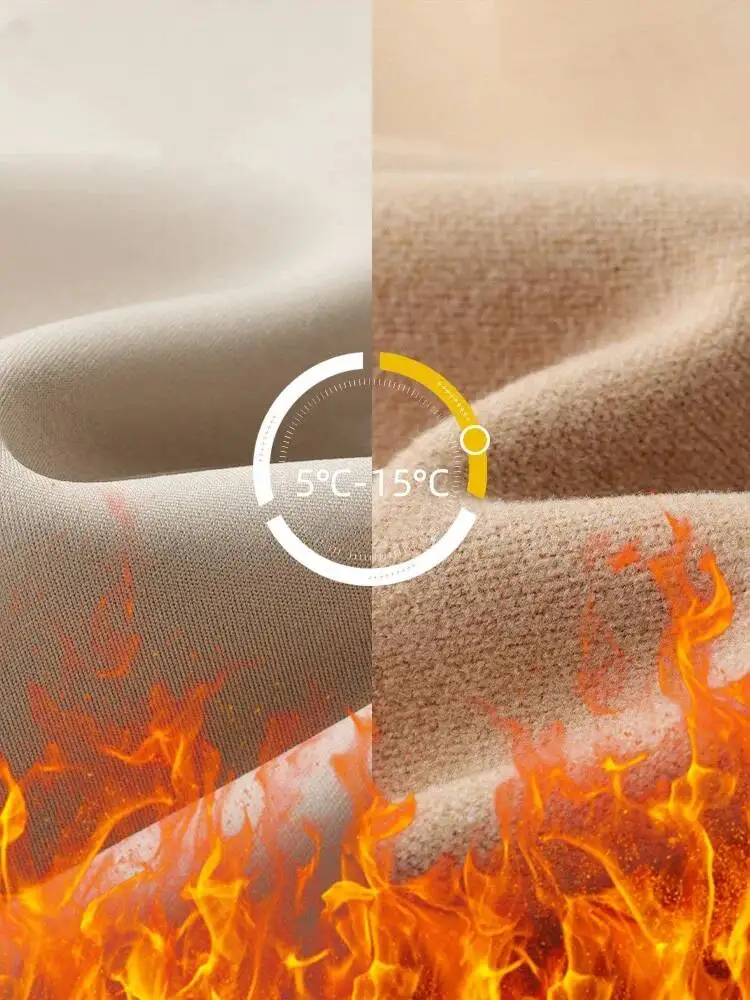 جديد الخريف الشتاء أرنب Sharkskin المرأة عادية الأساسية رشاقته الدافئة طماق البني صوف مبطن الجوارب