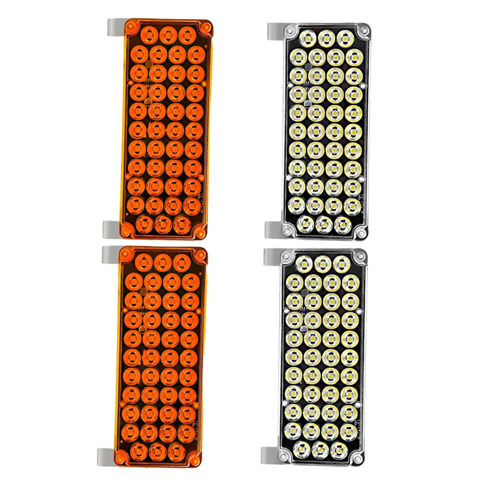 Suitable For various 12V-24V vehicles, turcks, RV, trailer, ATV, SUV, bus Car Accessories 2pcs 42 LED Strobe Warning Light